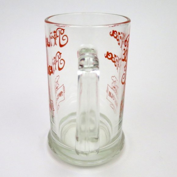 Vintage 80s Pizza Pizza Glass Mug - Picture 5 of 7